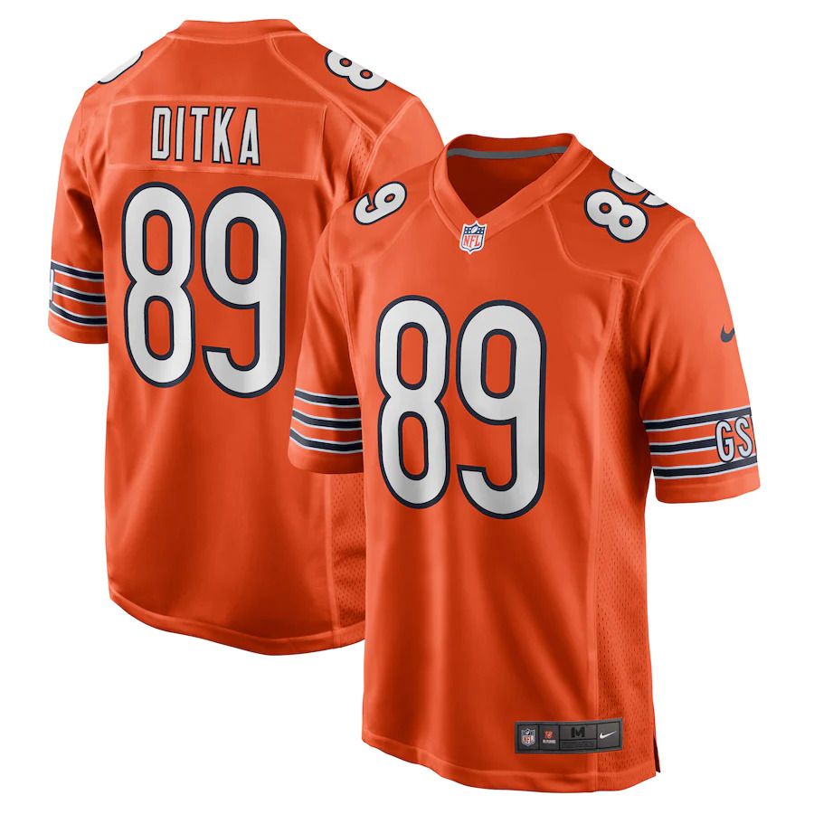 Men Chicago Bears #89 Mike Ditka Nike Orange Retired Player NFL Jersey